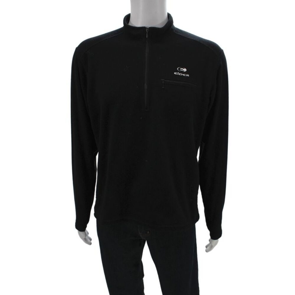 Eider Mens Pullover Casual Jacket Black Zip High Neck Polyester Size L